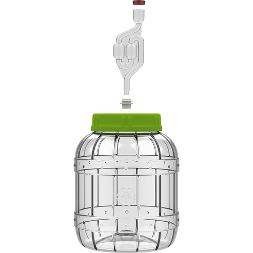 Nedūžtantis stiklainis rauginimui, 3 l - 4