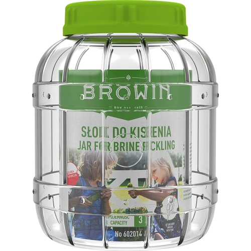 Nedūžtantis stiklainis rauginimui, 3 l - 3