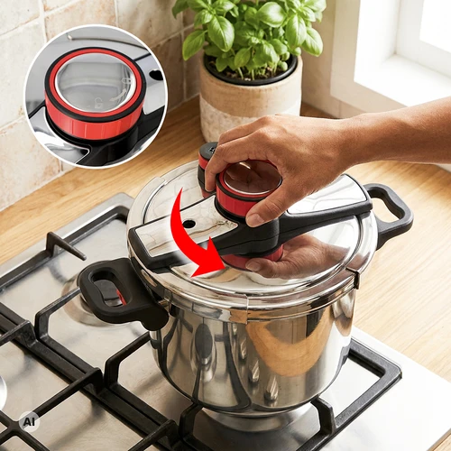 Nerūdijančio plieno greitpuodis, 8 l - 5