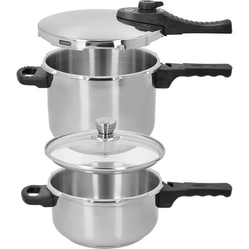 Nerūdijančio plieno slėginių puodų rinkinys, 4 ir 6 l - 2