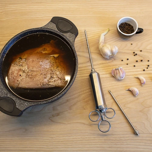 Nerūdijančio plieno injektorius 60 ml + 2 adatos - 13