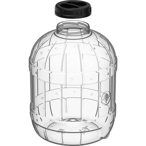 Nietłukący, wielofunkcyjny słoik z czarną zakrętką,  15L - 3