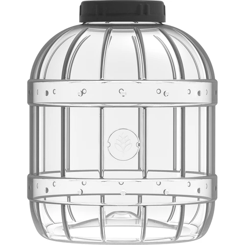 Nietłukący, wielofunkcyjny słoik z czarną zakrętką, 5L - 3