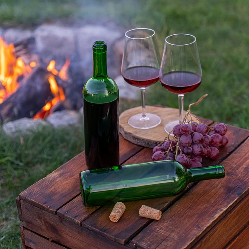 Olivinės spalvos vyno butelis 0,75 L - pakuotė 8 vnt. - 7