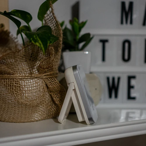 Orų stotelė RCC, DCF – elektroninė, belaidė, su apšviečiamu jutikliu, balta - 12