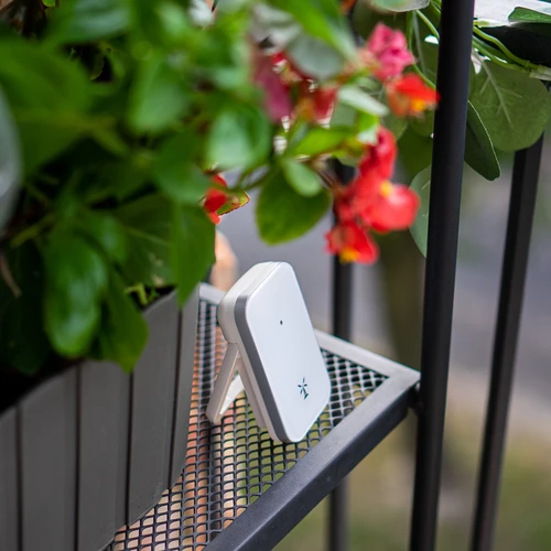 Orų stotelė RCC, DCF – elektroninė, belaidė, su apšviečiamu jutikliu, balta - 15