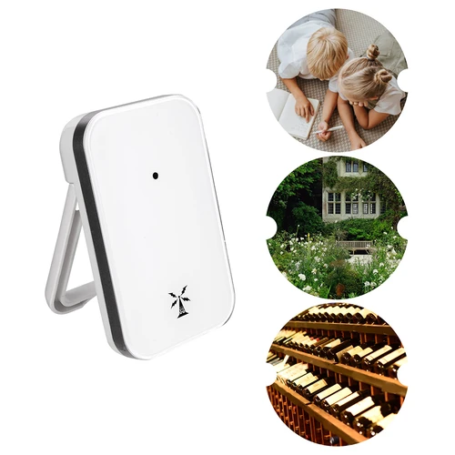 Orų stotelė RCC, DCF – elektroninė, belaidė, su apšviečiamu jutikliu, balta - 18