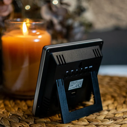 Orų stotelė RCC, DCF – elektroninė, belaidė, su apšviečiamu jutikliu, juoda - 12