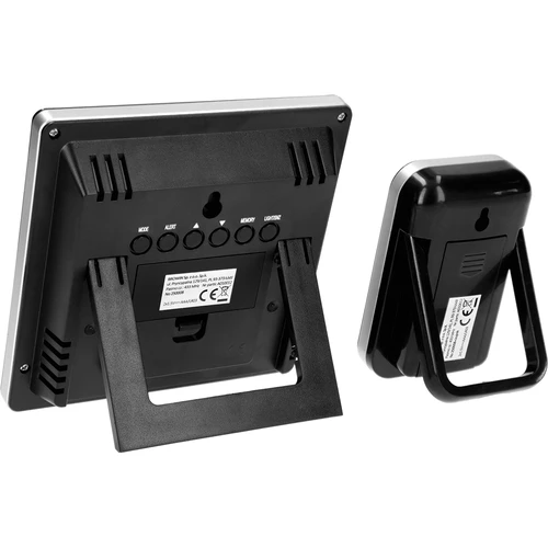 Orų stotelė RCC, DCF – elektroninė, belaidė, su apšviečiamu jutikliu, juoda - 4