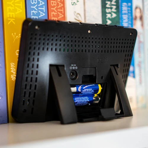 Orų stotelė RCC, DCF – elektroninė, belaidė, su apšvietimu, su jutikliu, juoda - 16