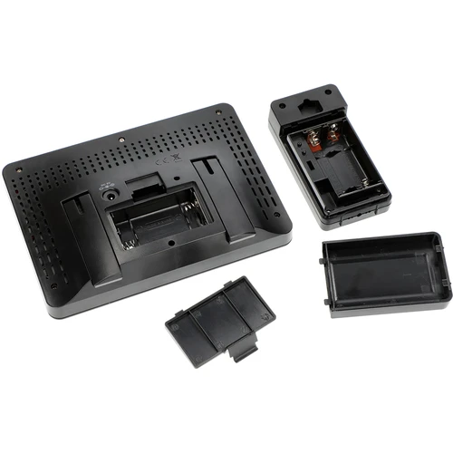 Orų stotelė RCC, DCF – elektroninė, belaidė, su apšvietimu, su jutikliu, juoda - 9