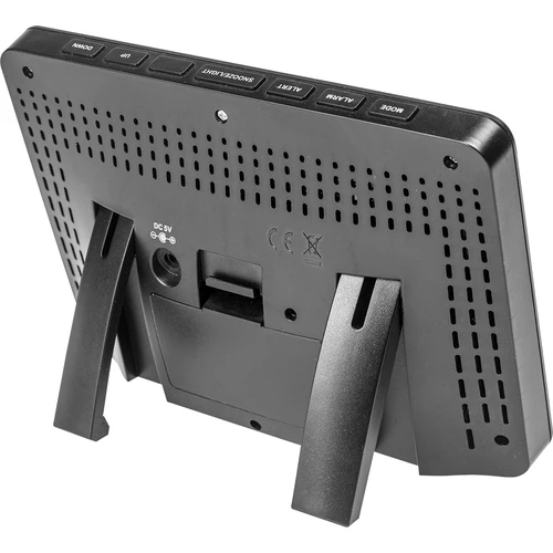 Orų stotelė RCC, DCF – elektroninė, belaidė, su apšvietimu, su jutikliu, juoda - 6