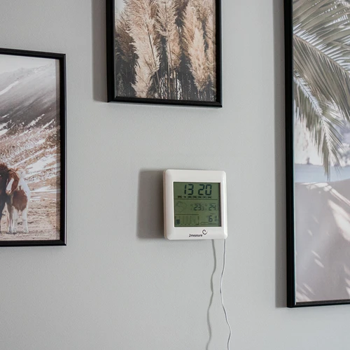 Oro stotelė – elektroninė, su apšviečiamu ekranu, su zondu, balta - 10