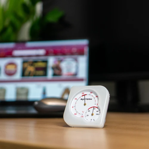 Patalpų bimetalinis termometras su higrometru (-20 iki +50 °C) mix - 8