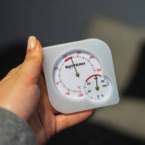 Patalpų bimetalinis termometras su higrometru (-20 iki +50 °C) mix - 10