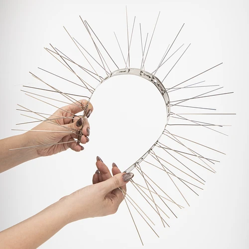 Paukščių atbaidymo spygliukai, ant metalinės juostos, 10 vnt. - 6