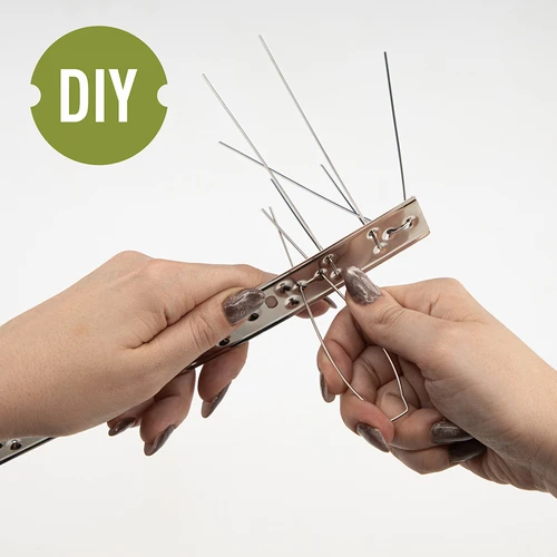 Paukščių atbaidymo spygliukai, ant metalinės juostos, 10 vnt. - 5