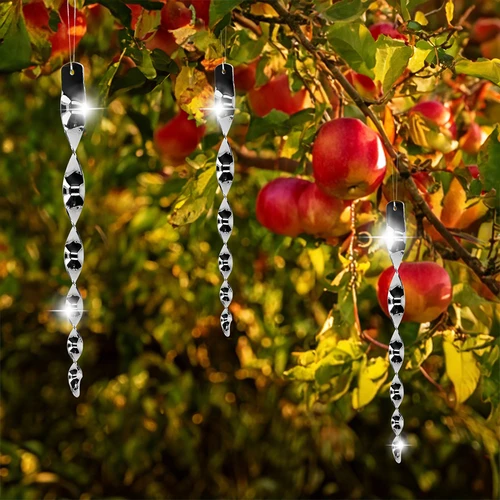 Paukščių atbaidytuvas – sidabro spalvos atspindinčios spiralės, 6 vnt. - 7