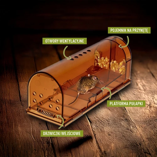 Pelėkautas – gyvagautas, permatomas, 2 vnt. - 5