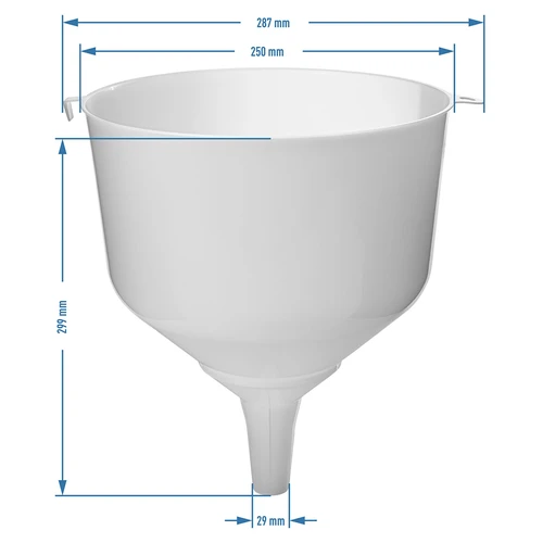 Plastikinis piltuvas fi25 damidžanoms, aukštas bortelis - 4