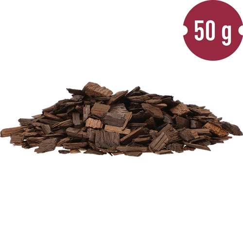 Płatki dębowe mocno opiekane do aromatyzacji alkoholi (whisky, bourbon, brandy, koniak, piwo), 50 g - 4