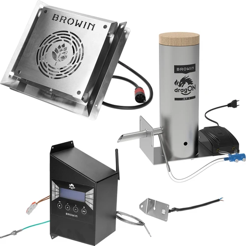 Plieninė rūkykla dragON 220 l, IQ – su Wi‑Fi valdikliu - 8