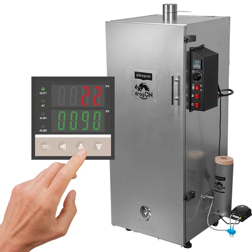 Plieninė rūkykla dragON 220 l – su skaitmeniniu valdikliu