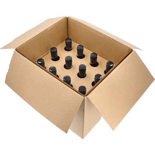 Plokščias butelis 0,5 l su užsukamu kamšteliu ir spauda Bimber PRL - 7