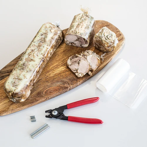 Poliamidinis mėsos gaminių apvalkalas 8 m – Ø73 mm, 100°C - 4