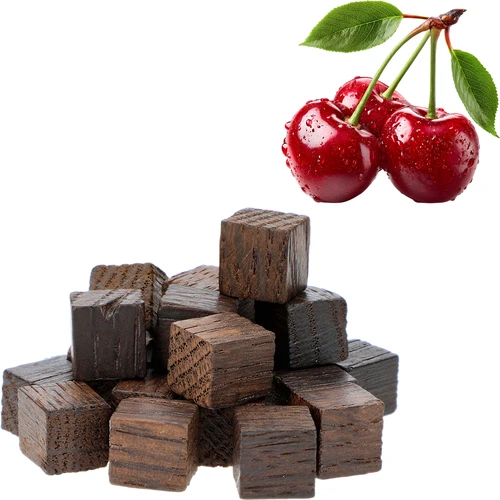 Prancūziško ąžuolo kubeliai, stipriai skrudinti, aromatizuoti - Vyšnia, 20g - 3