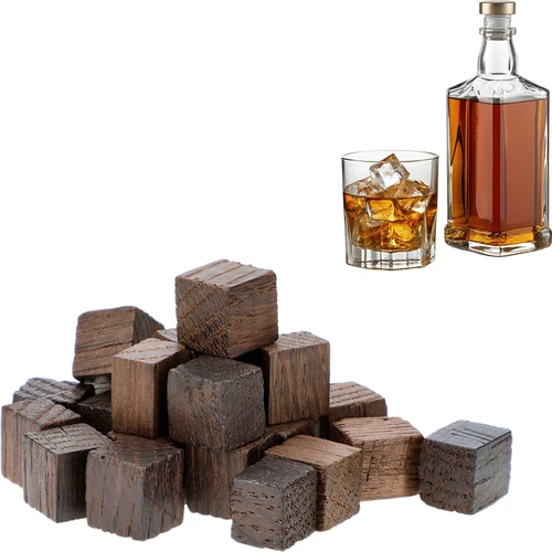 Prancūziško ąžuolo kubeliai, stipriai skrudinti, aromatizuoti – Whisky, 20 g - 3