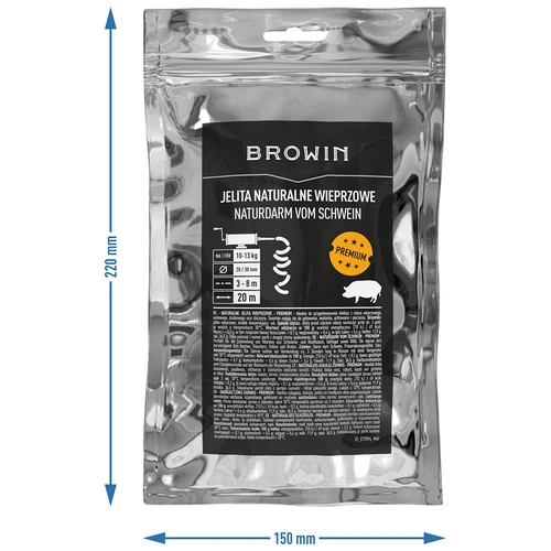 Premium klasės kiaulių žarnos 28/30mm, 3-8m, 20m - 4