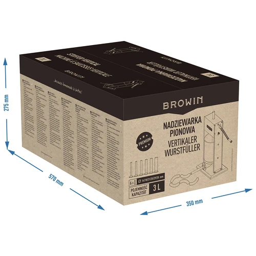 Premium vertikalus dešrų kimštuvas 3 l - 13