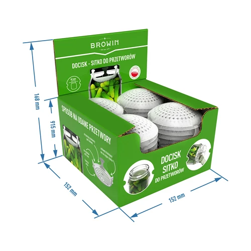 Prispaudėjas - sietelis konservams, rauginiams ir actui - skirtas fi 82 stiklainiams - 10