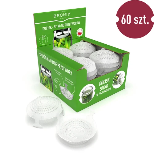 Prispaudėjas - sietelis konservams, rauginiams ir actui - stiklainiams fi 100 - 9