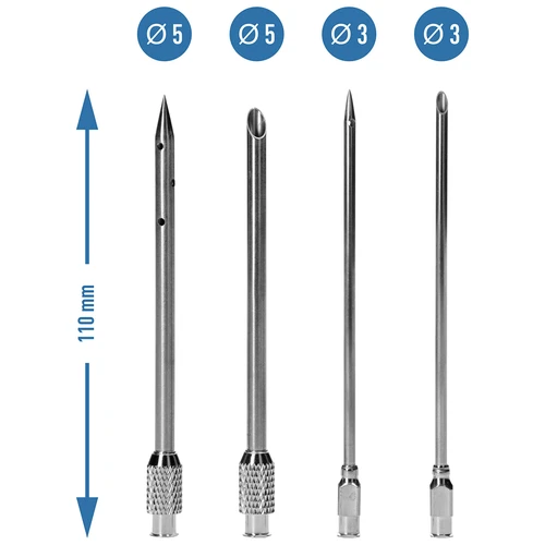 Pusiau automatinis mėsos injektorius su adatų rinkiniu ir žarnele - 9