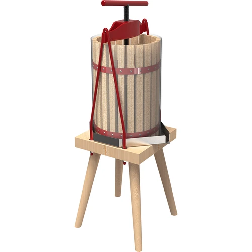 Rėminis vaisių presas – su mediniu krepšiu, 10 l - 3