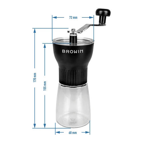 Rankinis kavos malūnėlis su malimo rupumo reguliavimu - 7