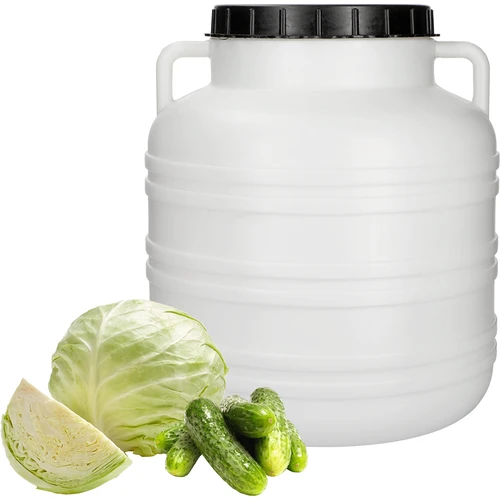 Rauginimo statinė 30 l – balta, su rankenomis - 4