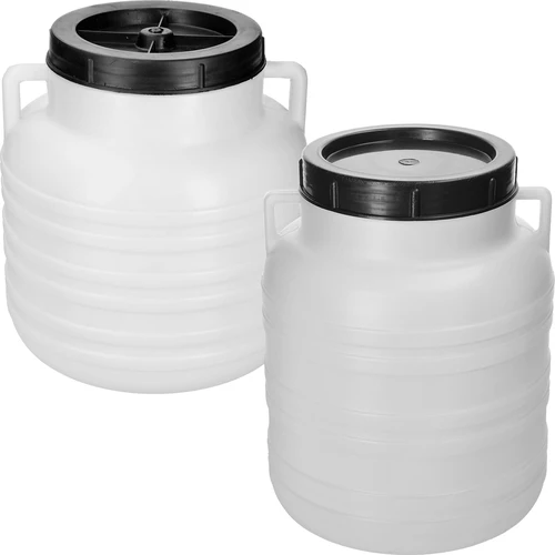 Rauginimo statinė „Kiszonka“ 10 l – balta, su rankenomis - 2
