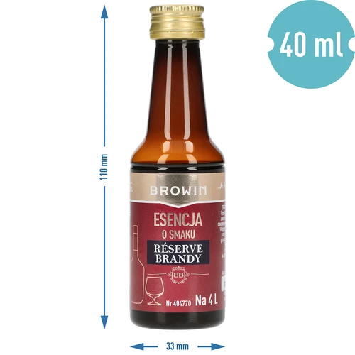 Reserve Brandy skonio esencija, 40 ml, skirta 4 l - 7