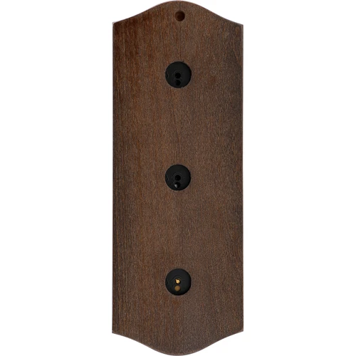 Retro orų stotis - wengė spalvos su auksiniais ciferblatais - 4