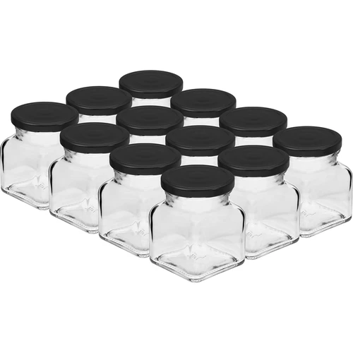 Rinkinys 12 x 120 ml stiklainių + 30 etikečių prieskoniams žymėti - 2