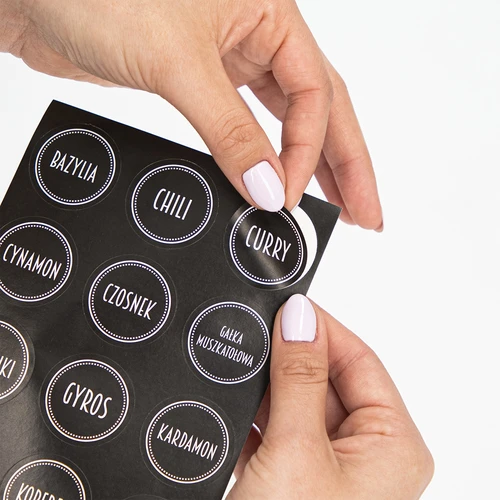 Rinkinys 12 x 120 ml stiklainių + 30 etikečių prieskoniams žymėti - 11