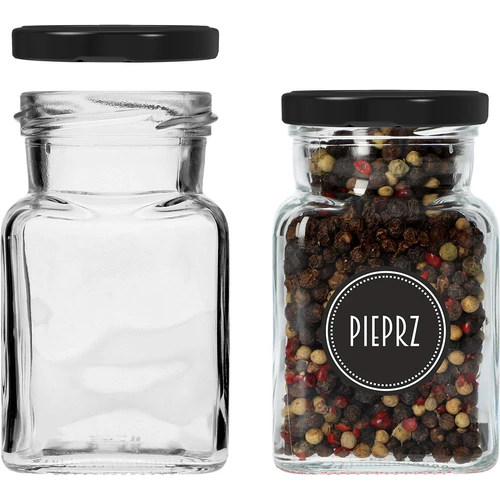 Rinkinys 12 x 150 ml stiklainiai + 30 etikečių prieskonių žymėjimui - 7