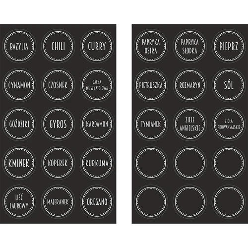 Rinkinys 12 x 150 ml stiklainiai + 30 etikečių prieskonių žymėjimui - 5