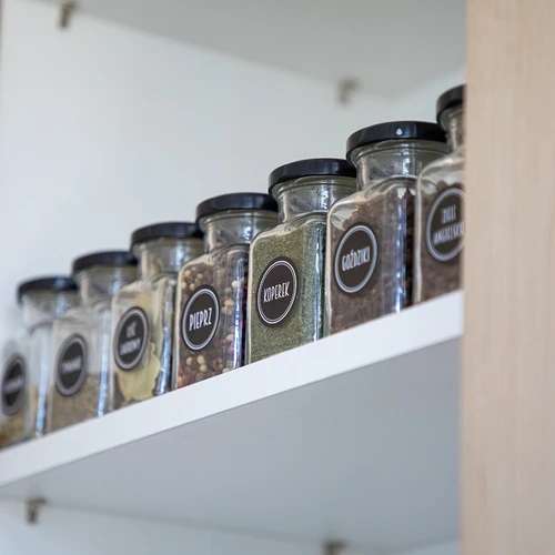 Rinkinys 12 x 150 ml stiklainiai + 30 etikečių prieskonių žymėjimui - 13