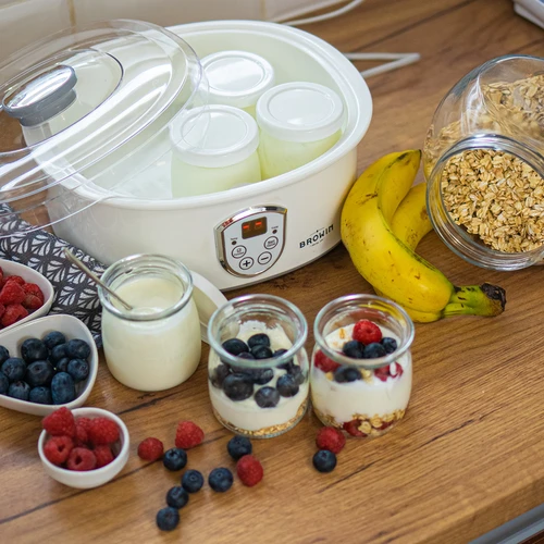 Rinkinys – jogurtų gaminimo aparatas ir stiklainėliai vaikams - 16