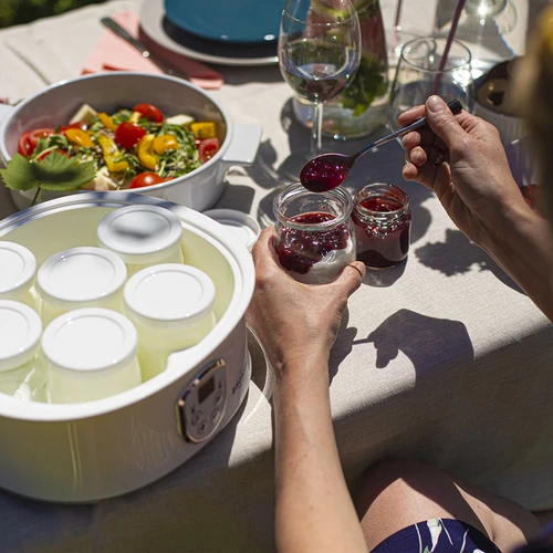 Rinkinys – jogurtų gaminimo aparatas ir stiklainėliai vaikams - 20