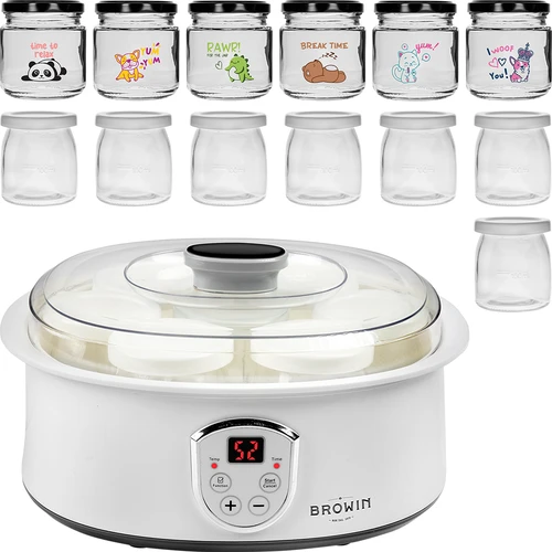 Rinkinys – jogurtų gaminimo aparatas ir stiklainėliai vaikams - 2